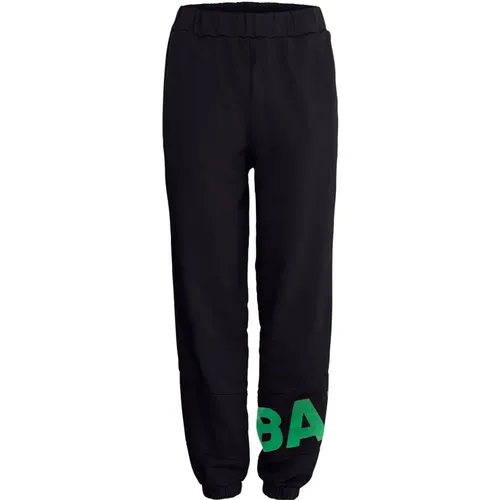 Flock Sweat Pants Schwarz , Damen, Größe: L - Ball - Modalova