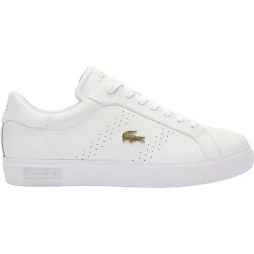 Elegante Goldene Sneakers Powercourt 2.0 , Damen, Größe: 36 EU - Lacoste - Modalova