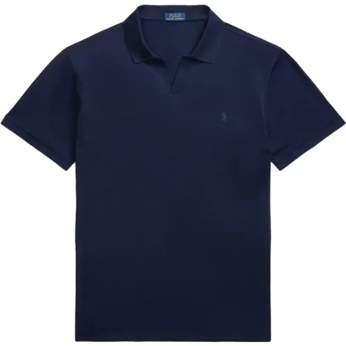 Dunkelblaues Poloshirt mit kurzen Ärmeln , Herren, Größe: 2XL - Ralph Lauren - Modalova