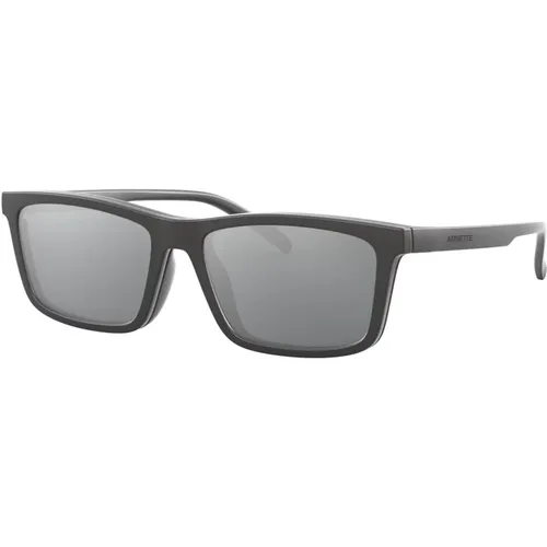Hypno Sunglasses, Grey/Grey Clip-On , male, Sizes: 55 MM - Arnette - Modalova