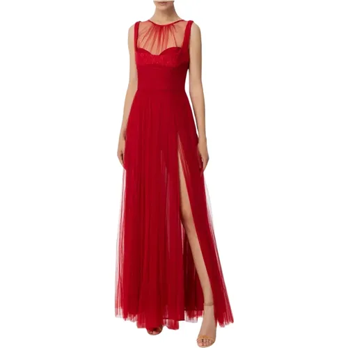Ab40036E2 Dress - Fashionable and Elegant , female, Sizes: L, XL - Elisabetta Franchi - Modalova