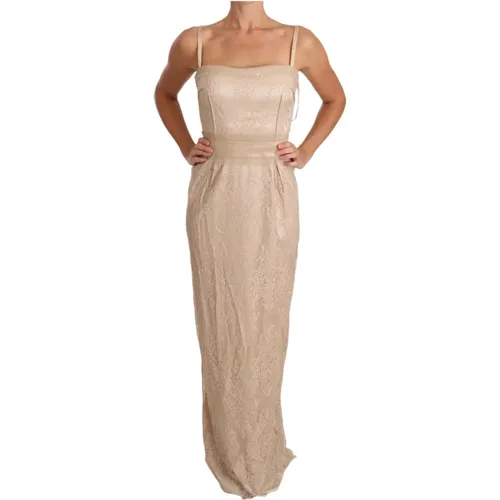 Lace Maxi Dress , female, Sizes: S - Dolce & Gabbana - Modalova
