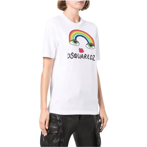 Women's T-Shirt , female, Sizes: M, L - Dsquared2 - Modalova