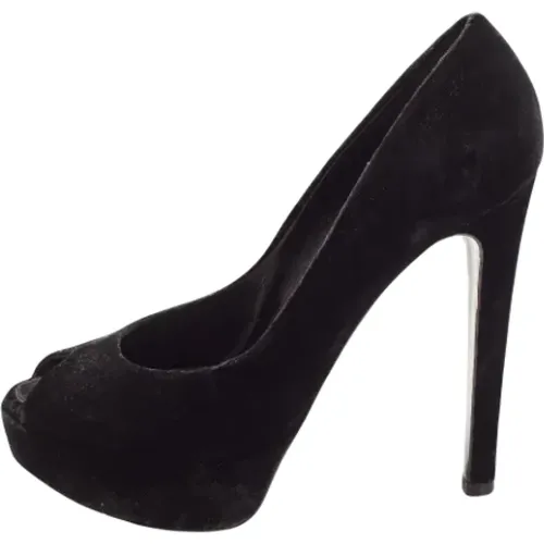 Pre-owned Velvet heels , female, Sizes: 5 1/2 UK - Dior Vintage - Modalova