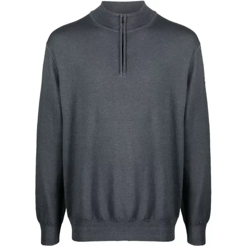 Weiße Casual Half Zip Hoodie , Herren, Größe: 2XL - PAUL & SHARK - Modalova