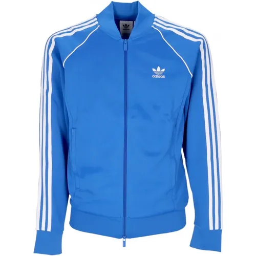 Blau Vogel/Weiß SST Tracktop Jacke , Herren, Größe: L - Adidas - Modalova