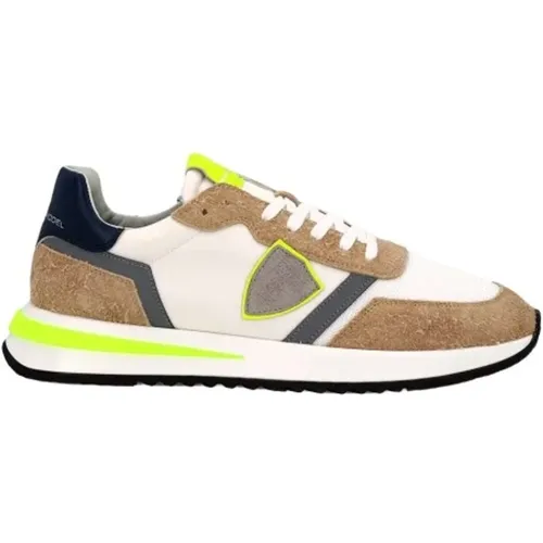 Weiße Tropez 2.1 Low Top Sneakers , Herren, Größe: 46 EU - Philippe Model - Modalova