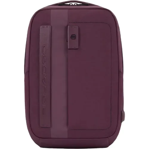 Lila Bucket Bag Rucksack mit Laptop- und iPad-Fach , Herren, Größe: ONE Size - Piquadro - Modalova