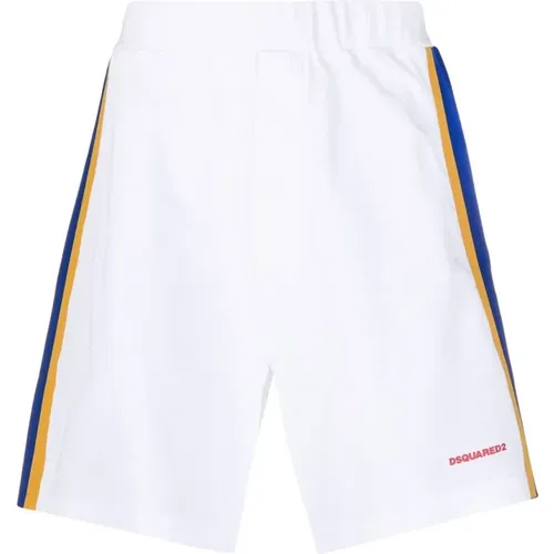Logo Side Stripe Sport Shorts , Herren, Größe: L - Dsquared2 - Modalova