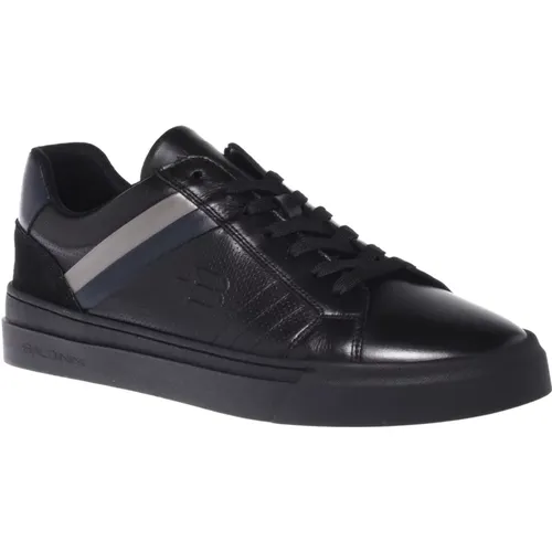 Trainers in leather , male, Sizes: 11 UK, 12 UK, 10 UK, 7 1/2 UK, 9 1/2 UK, 9 UK, 8 1/2 UK, 8 UK, 5 UK - Baldinini - Modalova