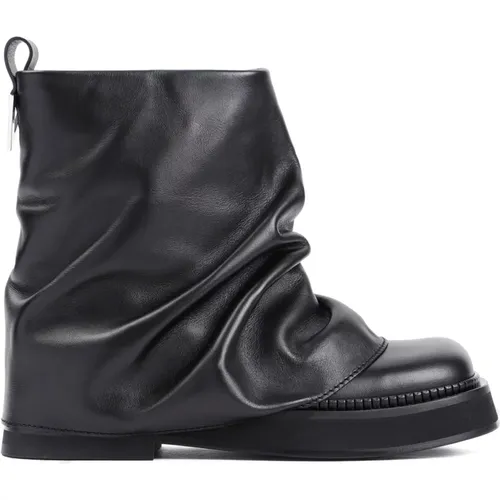 Schwarzer Mini Robin Boot , Damen, Größe: 36 EU - The Attico - Modalova