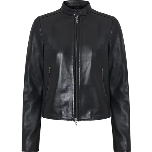 Leather Jacket , female, Sizes: L, XL, M - Diesel - Modalova