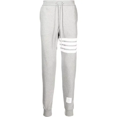 Grey 4-Bar Stripe Track Pants , male, Sizes: S, M, XL - Thom Browne - Modalova