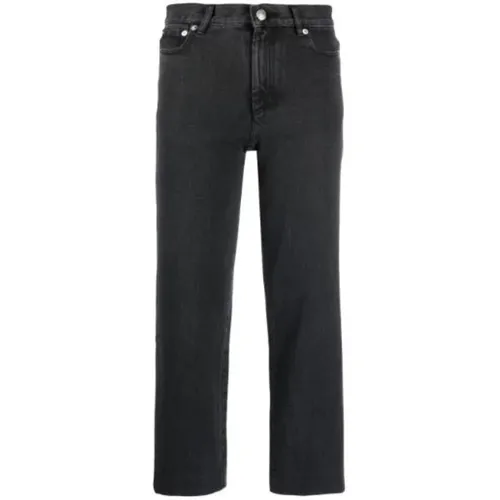 Schwarze Sailor Jeans Hoher Bund Gerade , Damen, Größe: W25 - A.P.C. - Modalova