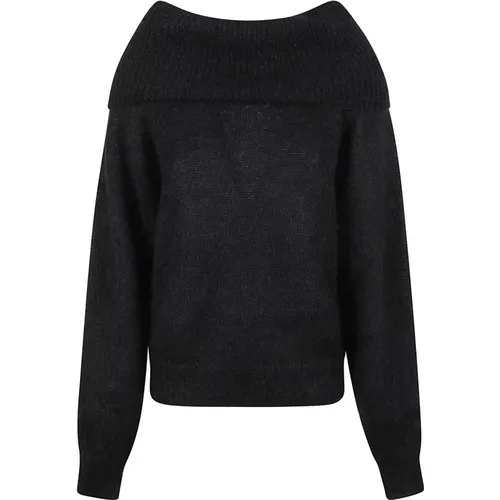 Schwarzer Damen-Sweatshirt Aw24 , Damen, Größe: M - P.A.R.O.S.H. - Modalova