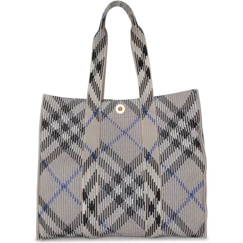 Check Print Tote Style Bag , female, Sizes: ONE SIZE - Burberry - Modalova