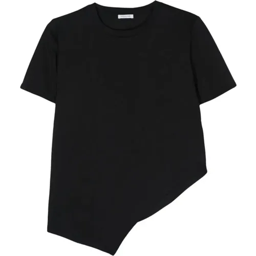 Stilvolles Schwarzes T-Shirt Damen , Damen, Größe: L - PATRIZIA PEPE - Modalova