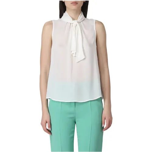 Luxurious Silk Blouse for Women , female, Sizes: S, M - Emporio Armani - Modalova