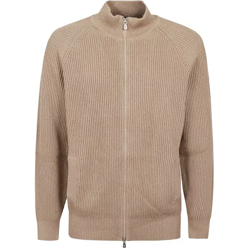 Men's Clothing Sweaters Brown Ss24 , male, Sizes: 2XL - BRUNELLO CUCINELLI - Modalova