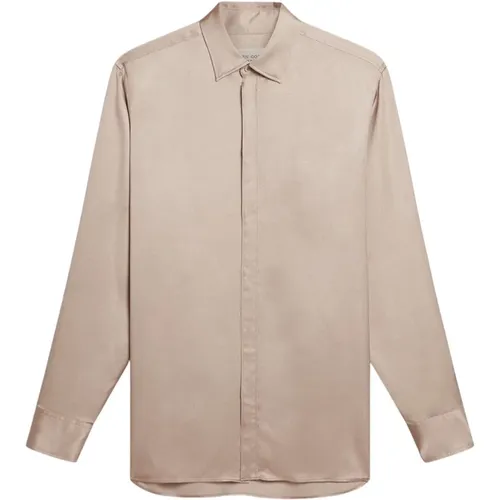 Boyfriend Viscose Shirt , female, Sizes: M - Golden Goose - Modalova