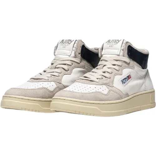 Vintage High Top Leather Sneakers , male, Sizes: 2 UK - Autry - Modalova