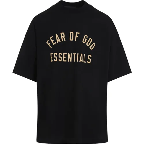 Schwarzes Tee Klassischer Stil , Herren, Größe: XL - Fear Of God - Modalova