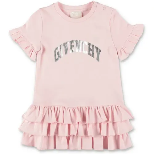 Niedliches Rosa Baumwoll-Jersey Baby Mädchen Kleid - Givenchy - Modalova