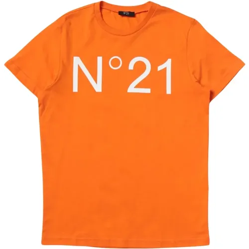 Kinder T-Shirt mit Logo-Print - N21 - Modalova