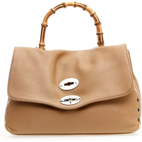 Bamboo Leather Handbag Ss24 , female, Sizes: ONE SIZE - Zanellato - Modalova