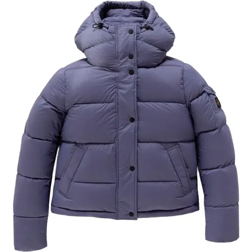 Kurze Daunenjacke mit Kapuze - RefrigiWear - Modalova