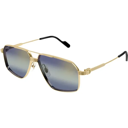 Navigator Style Sunglasses , male, Sizes: 61 MM - Cartier - Modalova