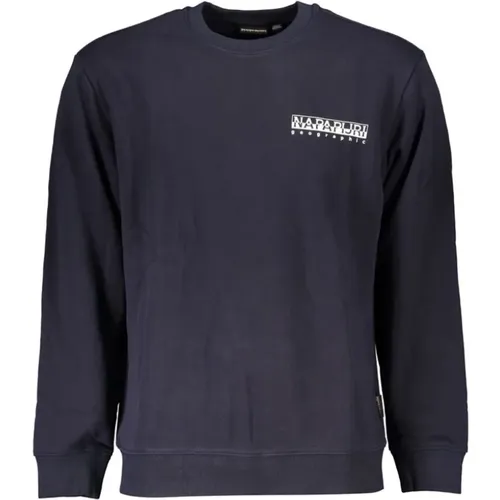 Blauer Vintage Fleece-Sweatshirt , Herren, Größe: 3XL - Napapijri - Modalova