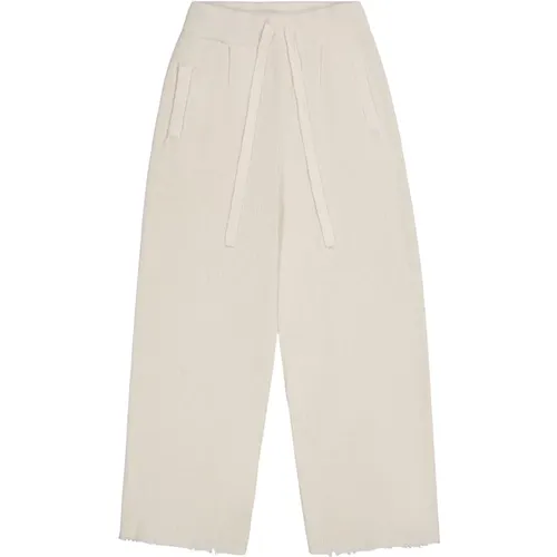 Milk trousers destroyed effect , female, Sizes: S, 2XS, XS - Laneus - Modalova