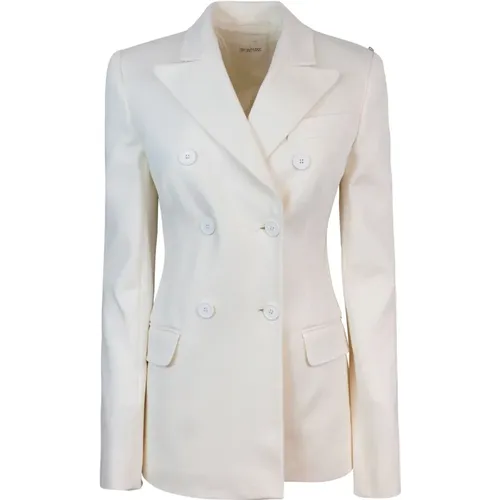 Blazer Double-Breasted Structured Lapel , female, Sizes: S, L - SPORTMAX - Modalova