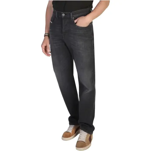 Herren Baumwoll Jeans mit Knopfverschluss , Herren, Größe: W30 - Diesel - Modalova