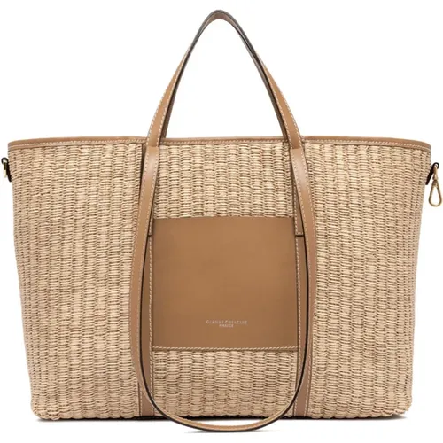 Light Jacquard Shopping Bag , female, Sizes: ONE SIZE - Gianni Chiarini - Modalova