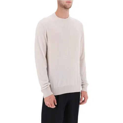 Cashmere Silk Crew-Neck Sweater , Herren, Größe: L - Agnona - Modalova