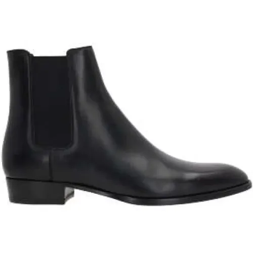 Leather Chelsea Boots , male, Sizes: 6 UK, 7 UK, 9 UK, 8 1/2 UK, 10 UK - Saint Laurent - Modalova