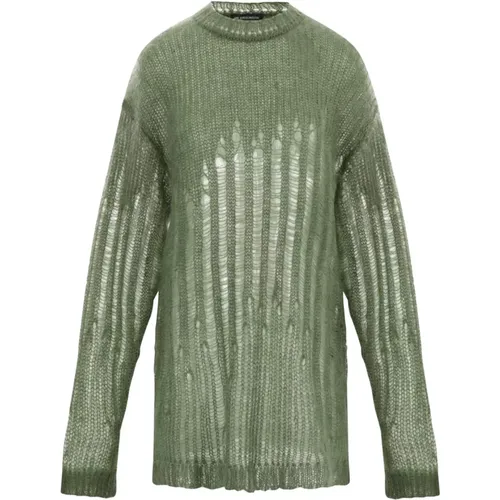 Mohair Silk Oversized Sweater , female, Sizes: S - Ann Demeulemeester - Modalova