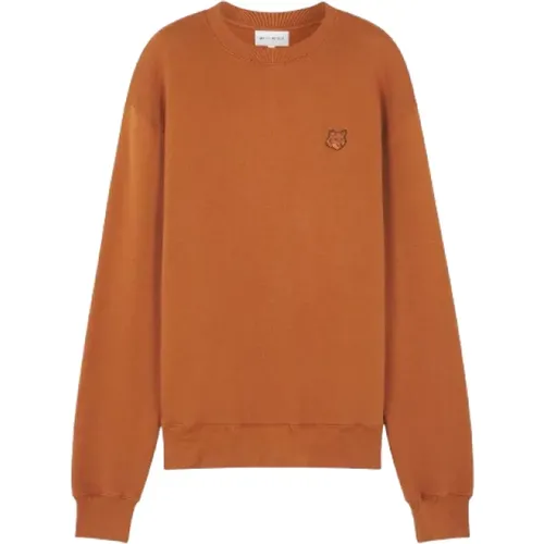 Bold Fox Head Langarm-Sweatshirt , Herren, Größe: S - Maison Kitsuné - Modalova