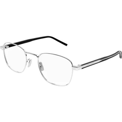 Silberne Optische Brille mit Zubehör - Saint Laurent - Modalova