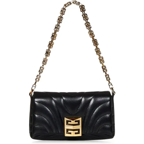 Quilted Leather Bag with G Cube Chain , female, Sizes: ONE SIZE - Givenchy - Modalova