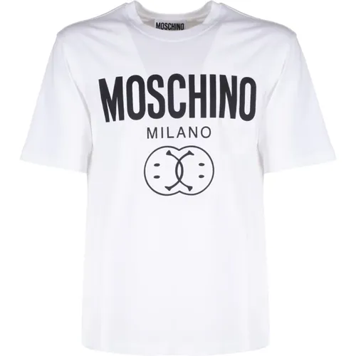 Two Smile Weiße T-Shirt Moschino - Moschino - Modalova