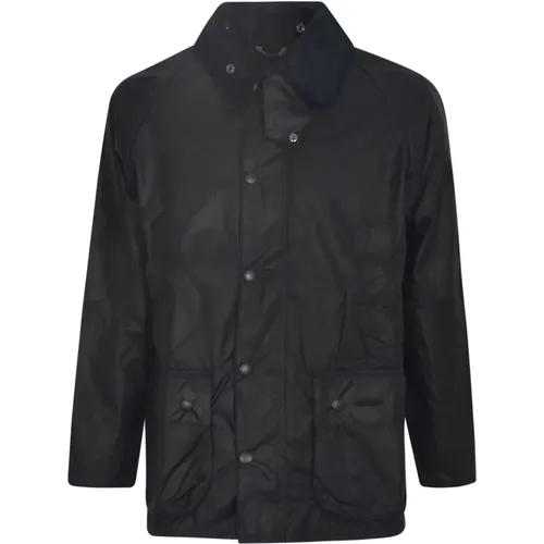 Blaue Gewachste Baumwoll Oberbekleidung Jacke , Herren, Größe: XS - Barbour - Modalova