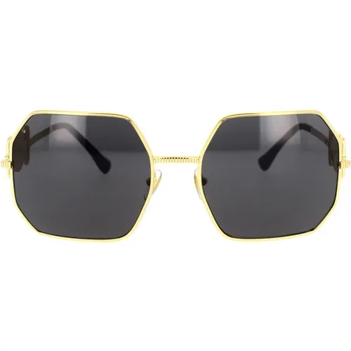 Irregular Shape Sunglasses Ve2248 100287 , unisex, Sizes: 58 MM - Versace - Modalova
