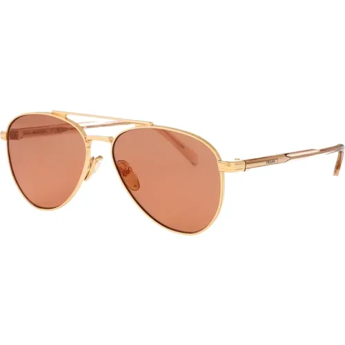 Stylish Sunglasses with Unique Design , male, Sizes: 58 MM - Prada - Modalova