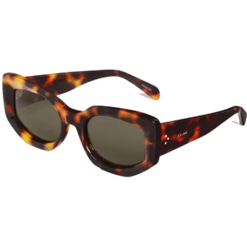 Butterfly Style Sunglasses with 3 Dots , female, Sizes: 54 MM - Celine - Modalova