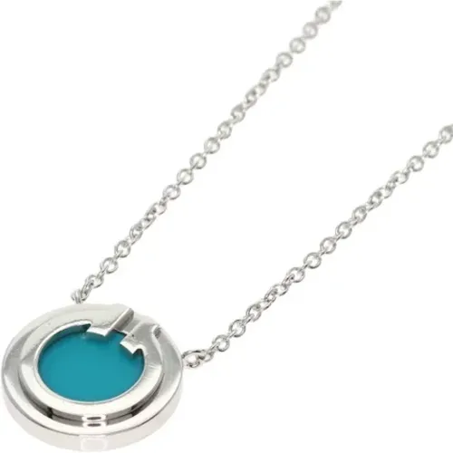 Pre-owned White Gold necklaces , female, Sizes: ONE SIZE - Tiffany & Co. Pre-owned - Modalova