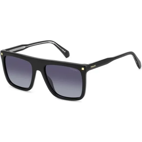 Stylish Sunglasses with Polarized Grey Lens , male, Sizes: 56 MM - Polaroid - Modalova