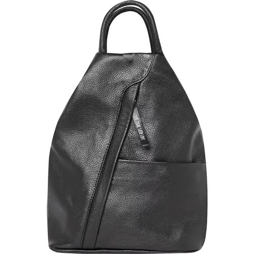 Triangle Leather Backpack , female, Sizes: ONE SIZE - Look made with love - Modalova